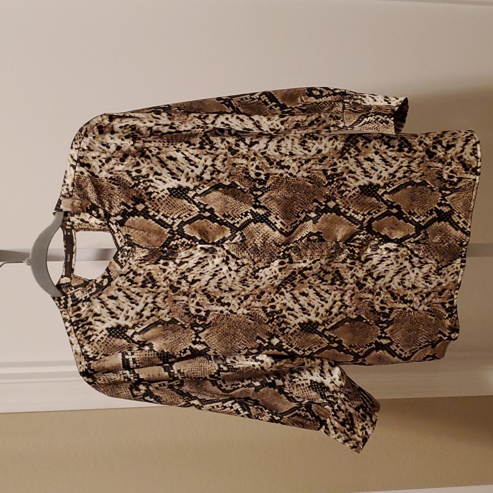 2. Tops- Hazel snake print blouse